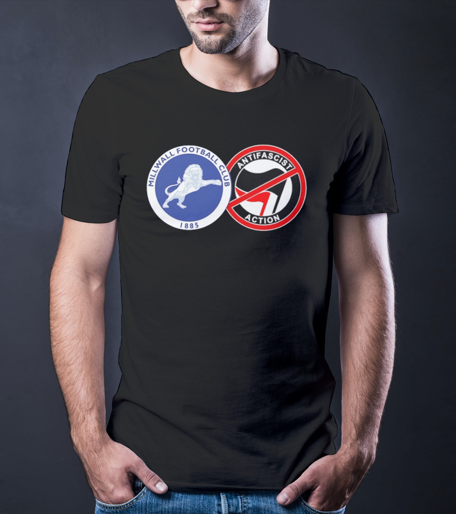 Millwall Football Club 1885 Anti Antifascist Action T-Shirt