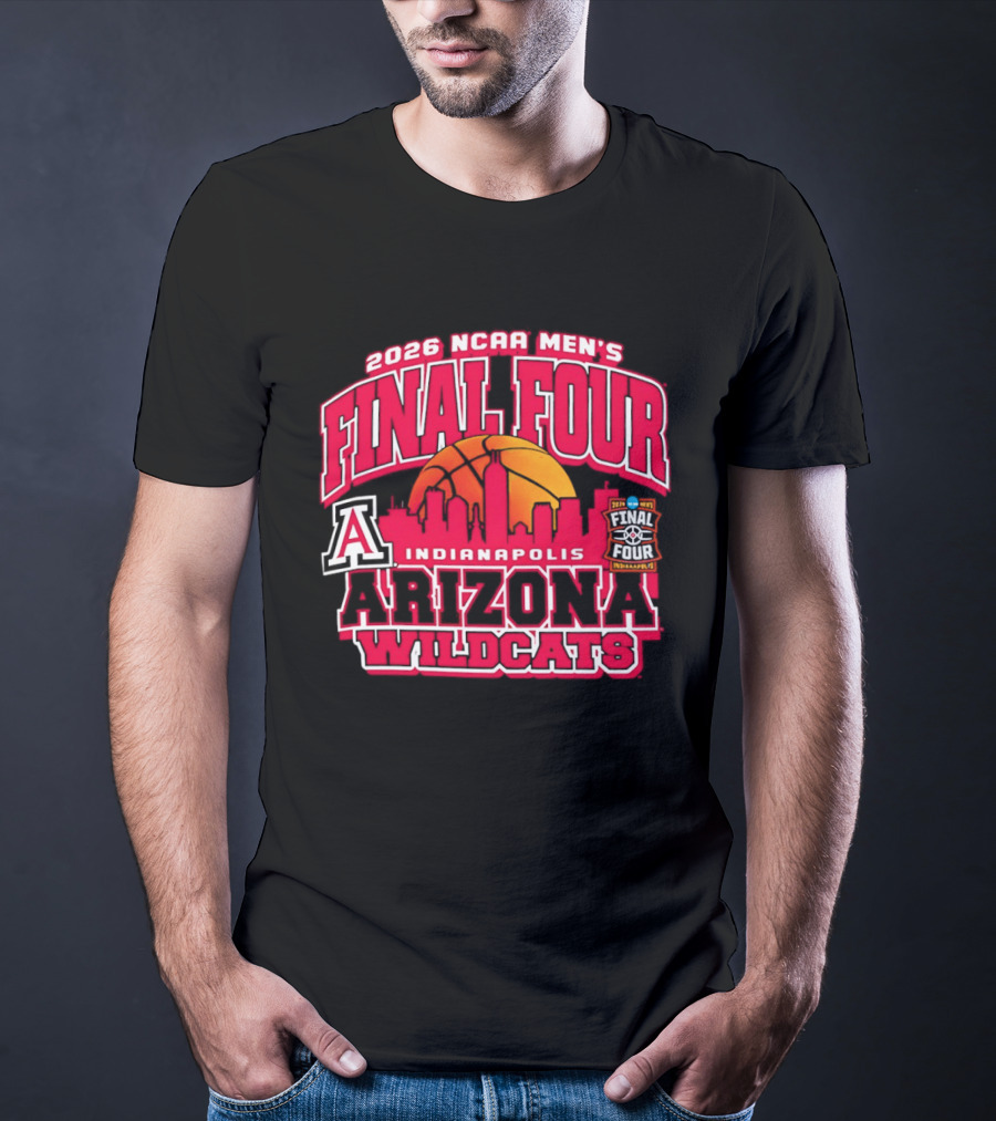 2026 NCAA Men's Final Four Indianapolis Arizona Wildcats Basketball T-Shirt