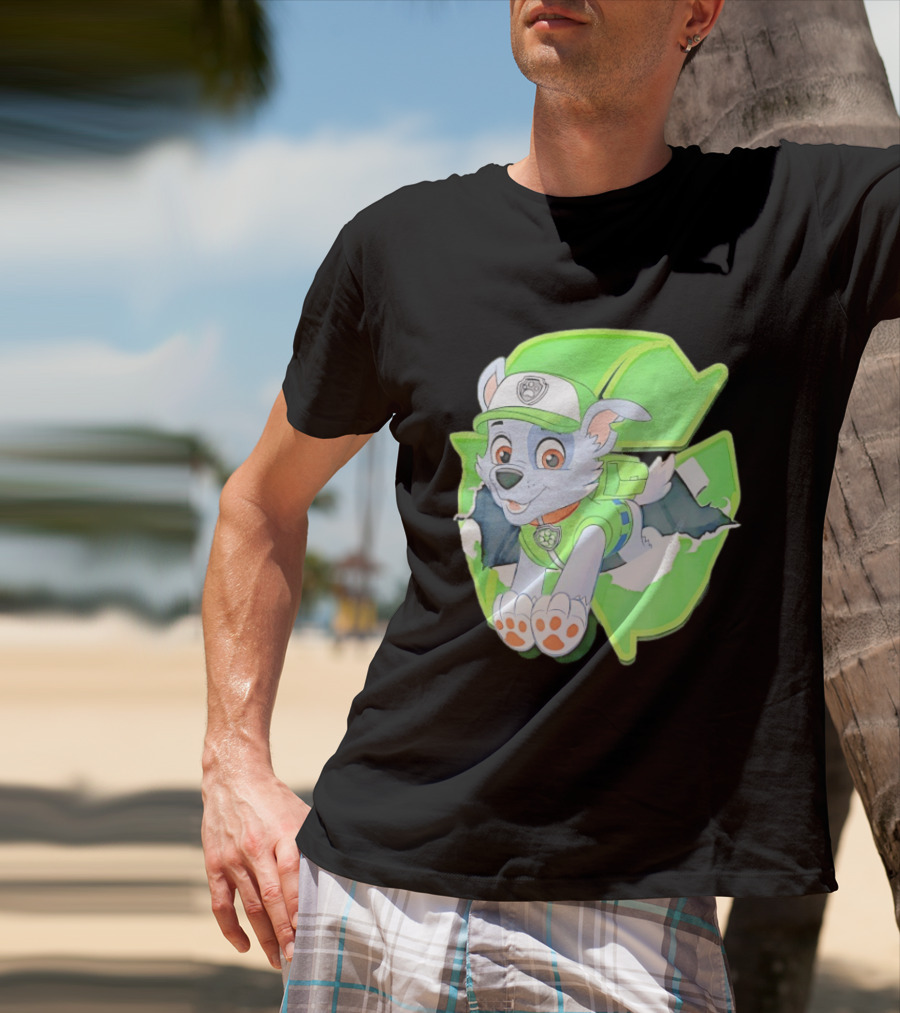 Bought Myself A Rocky Recycle Adventure Paw Patrol Rocky Puppy Patrol Green Eco Friendly T-Shirt