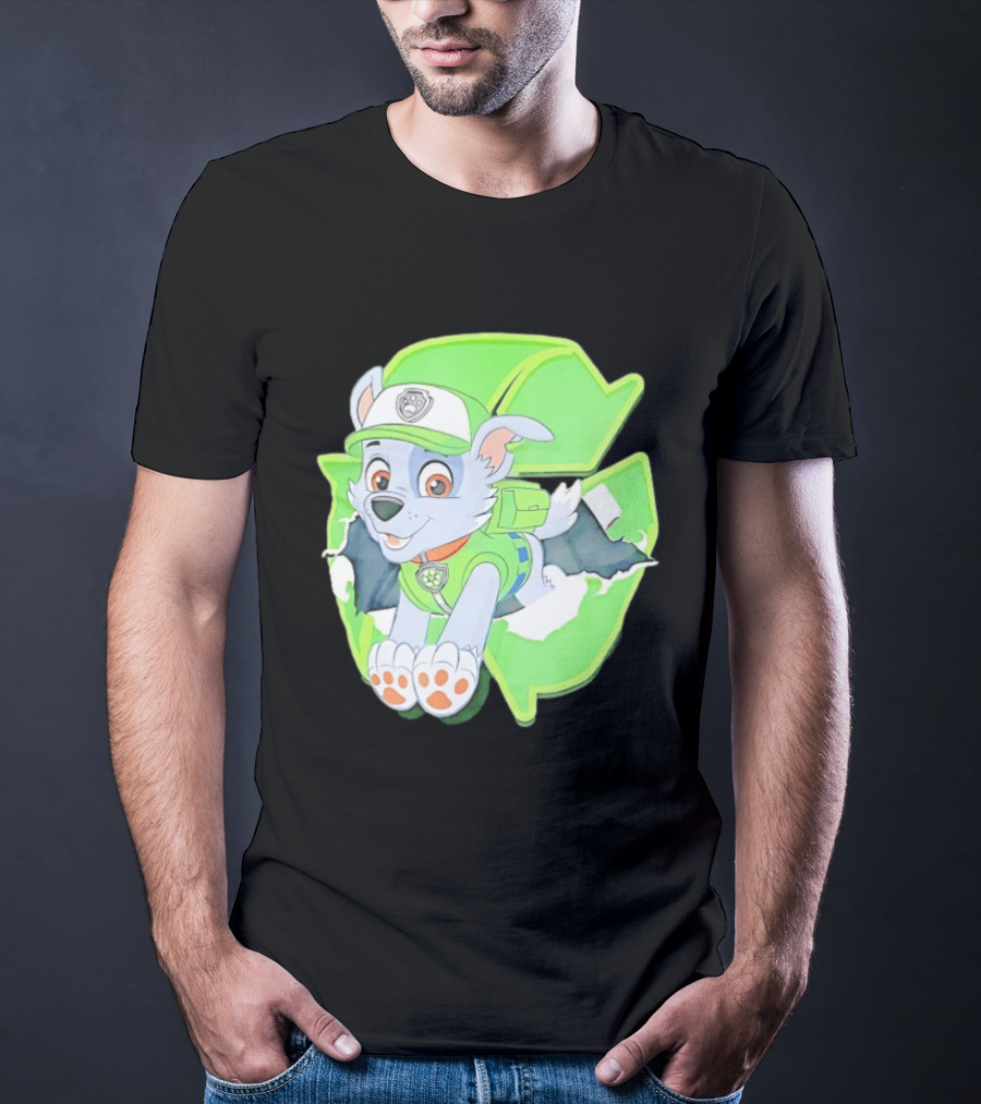 Bought Myself A Rocky Recycle Adventure Paw Patrol Rocky Puppy Patrol Green Eco Friendly T-Shirt