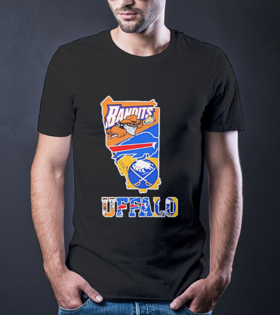 Buffalo Bandits Bills Sabres Sports Teams State T-Shirt