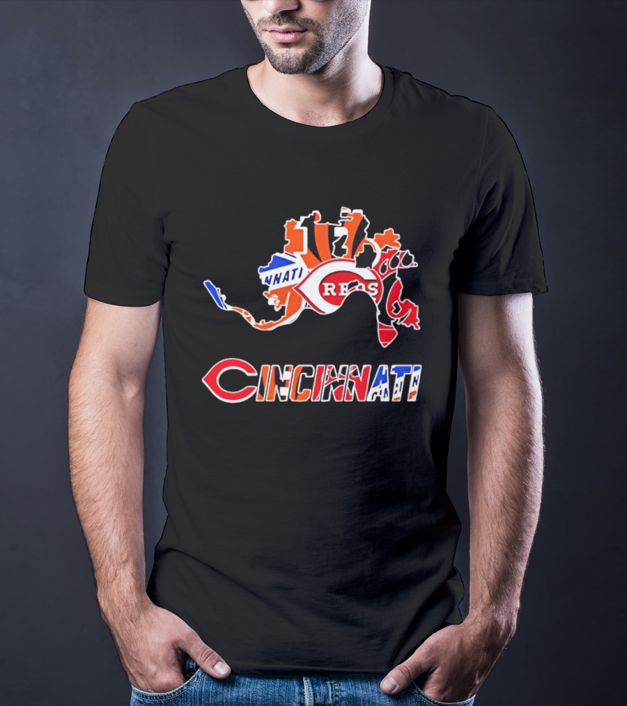 Cincinnati Reds Bengals Bearcats Cyclones Sports Teams T-Shirt