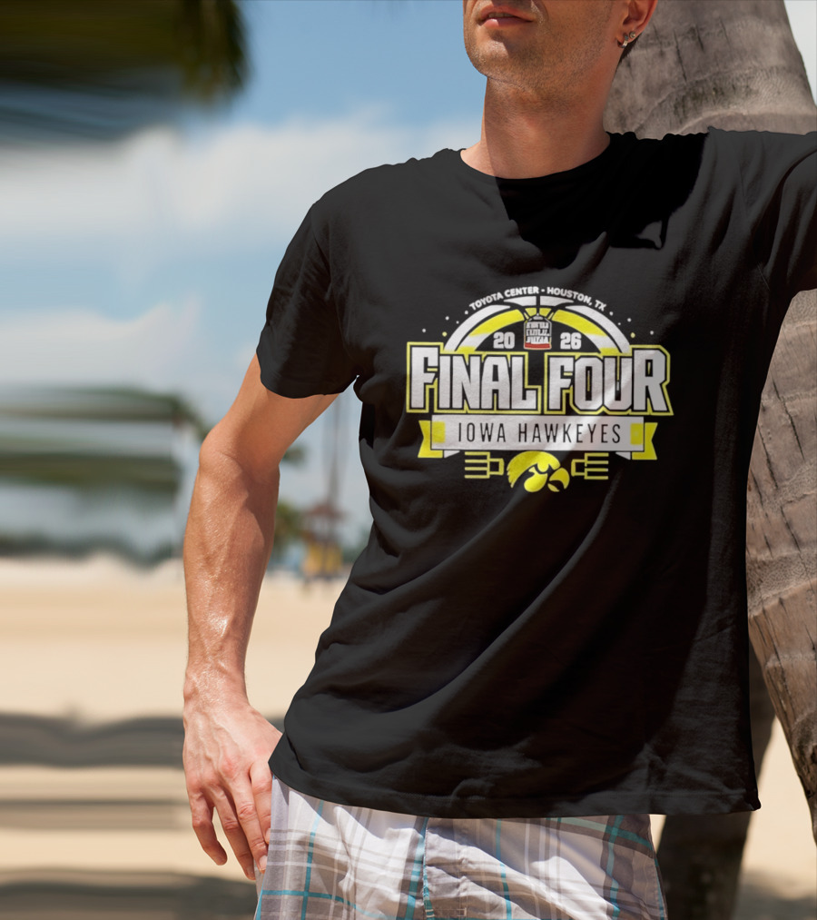 Iowa Hawkeyes NCAA Basketball Final Four 2026 March Madness Arch Madness T-Shirt