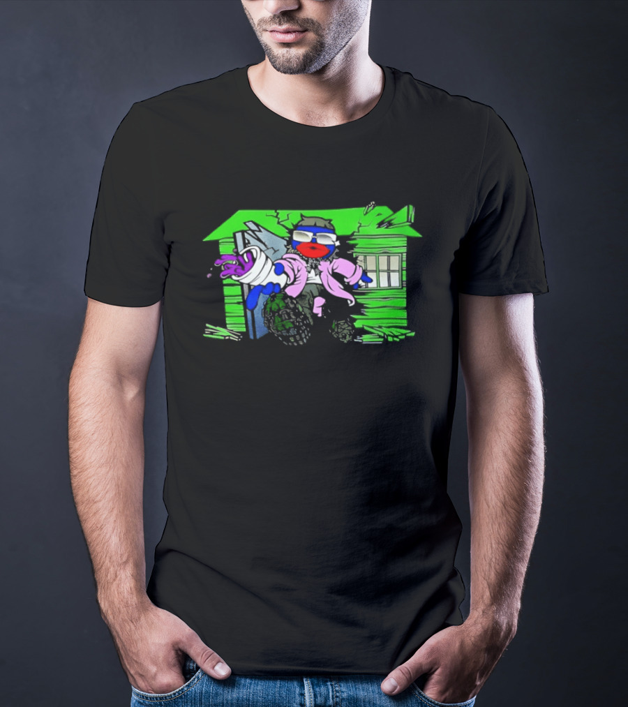 Joeyy Tour NOD Zombie House Neon Paint Splatter T-Shirt