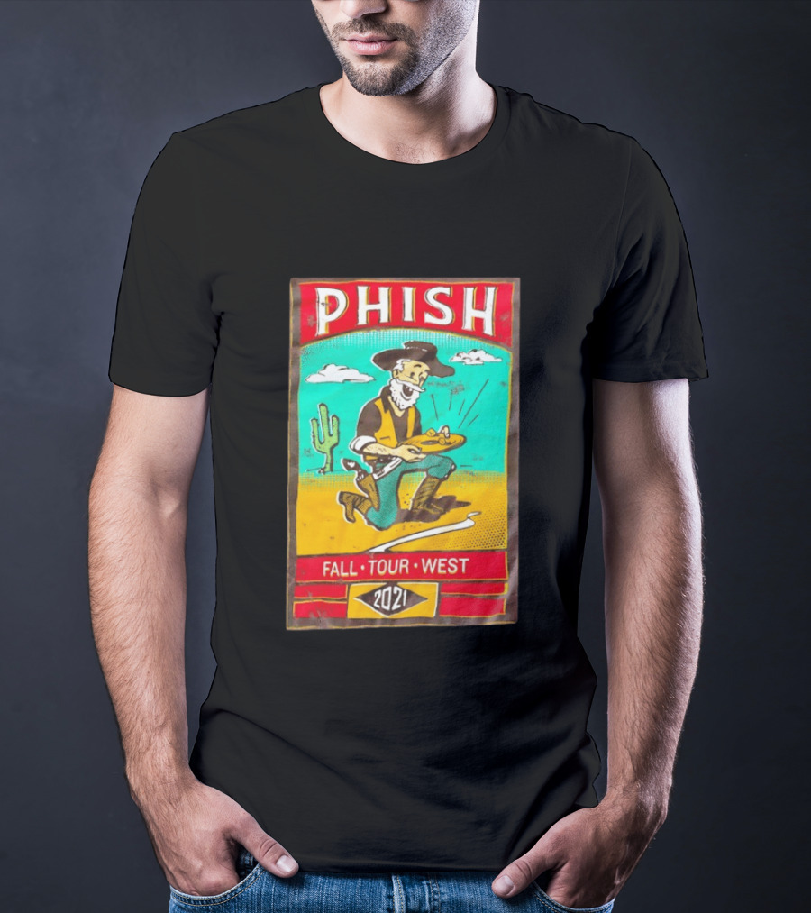 Phish Fall Tour West 2021 Prospector Desert Scene T-Shirt