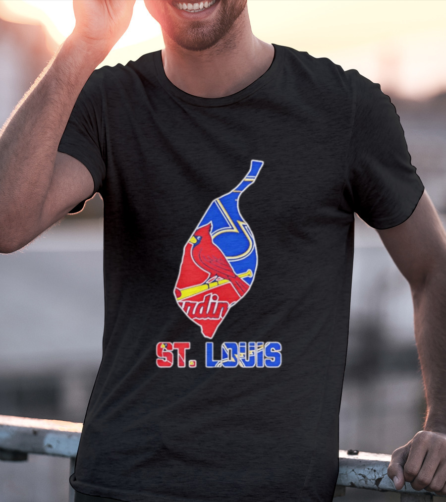 St. Louis Cardinals And Blues Team Spirit T-Shirt