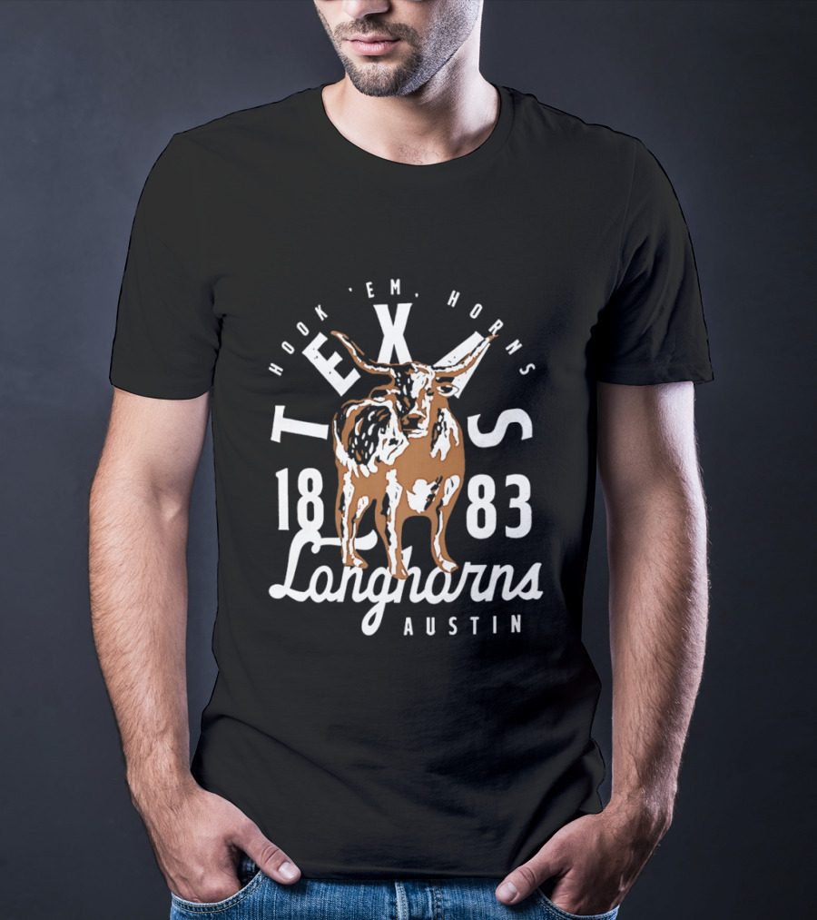 Texas Longhorns 1883 Hook 'Em Horns Longhorns Austin T-Shirt