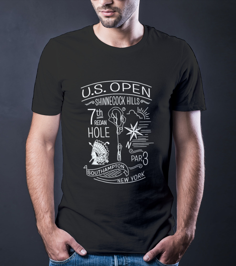 U.S. Open Shinnecock Hills 7th Redan Hole Par 3 Southampton New York T-Shirt