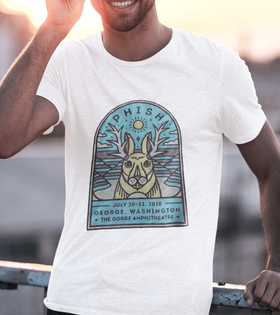 PHISH George Washington The Gorge Amphitheatre July 20 22 2018 Concert Event T-Shirt