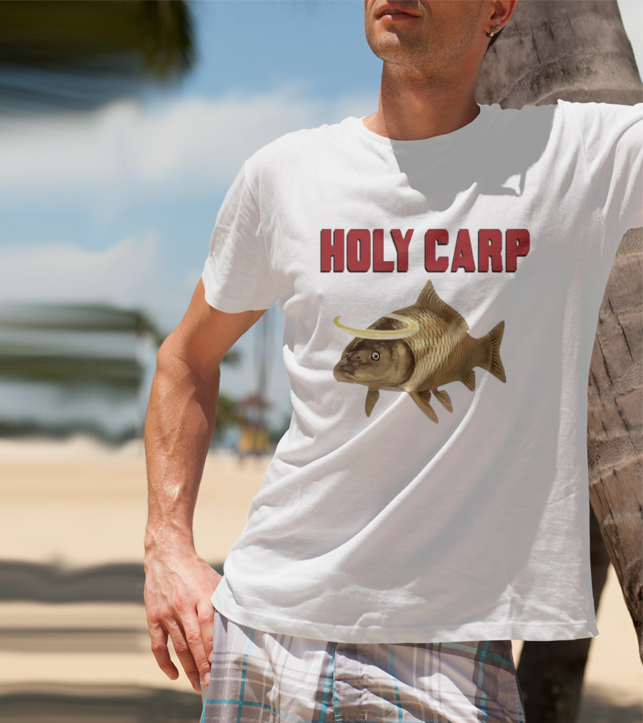 Holy Carp Fish With Halo T-Shirt