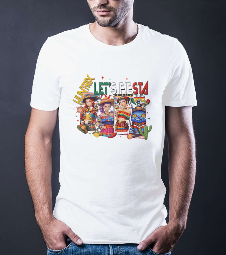 Huntrix Let's Fiesta K Pop Demon Hunter Characters T-Shirt