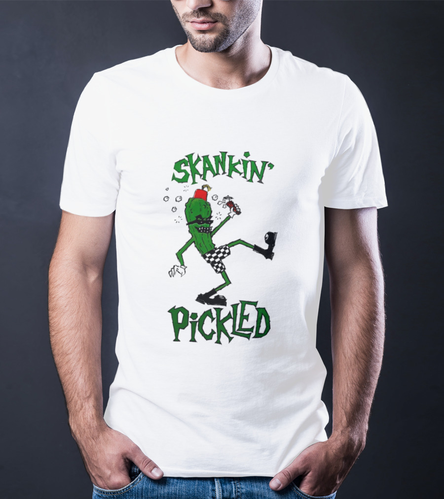 Skankin' Pickle Dancing Cartoon Character Fun Novelty T-Shirt