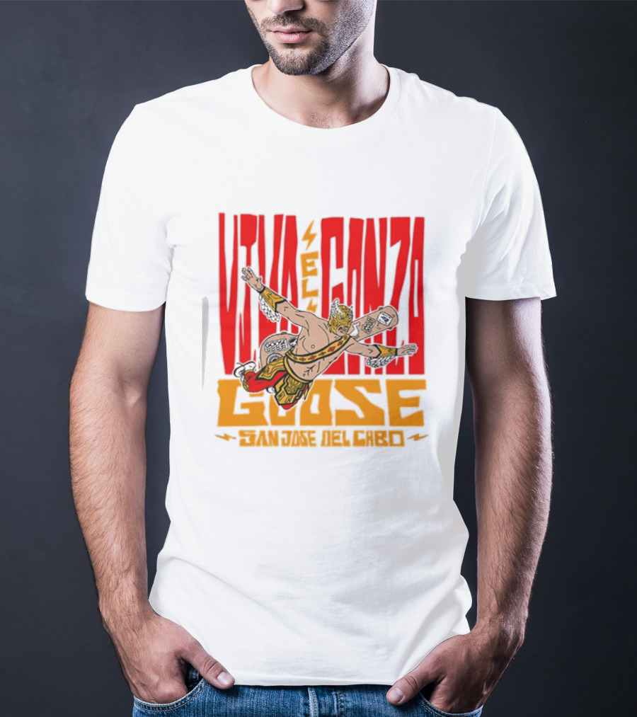 Viva El Gonzo Goose El Gonzo Fantástico Wrestling Skateboarding Fusion T-Shirt