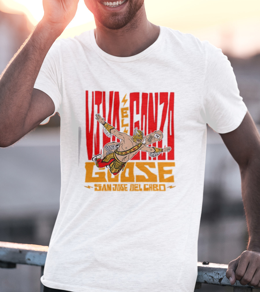 Viva El Gonzo Goose El Gonzo Fantástico Wrestling Skateboarding Fusion T-Shirt