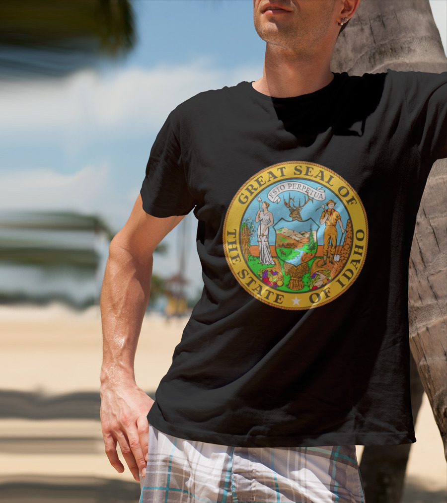 Great Seal Of The State Of Idaho Esto Perpetua T-Shirt
