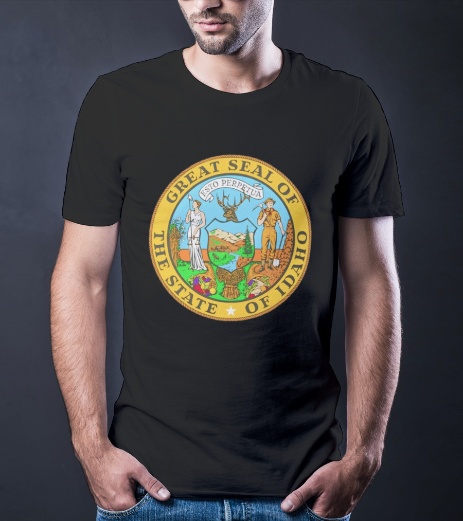 Great Seal Of The State Of Idaho Esto Perpetua T-Shirt