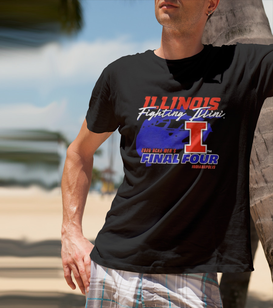 Illinois Fighting Illini 2026 NCAA Men's Final Four Indianapolis T-Shirt