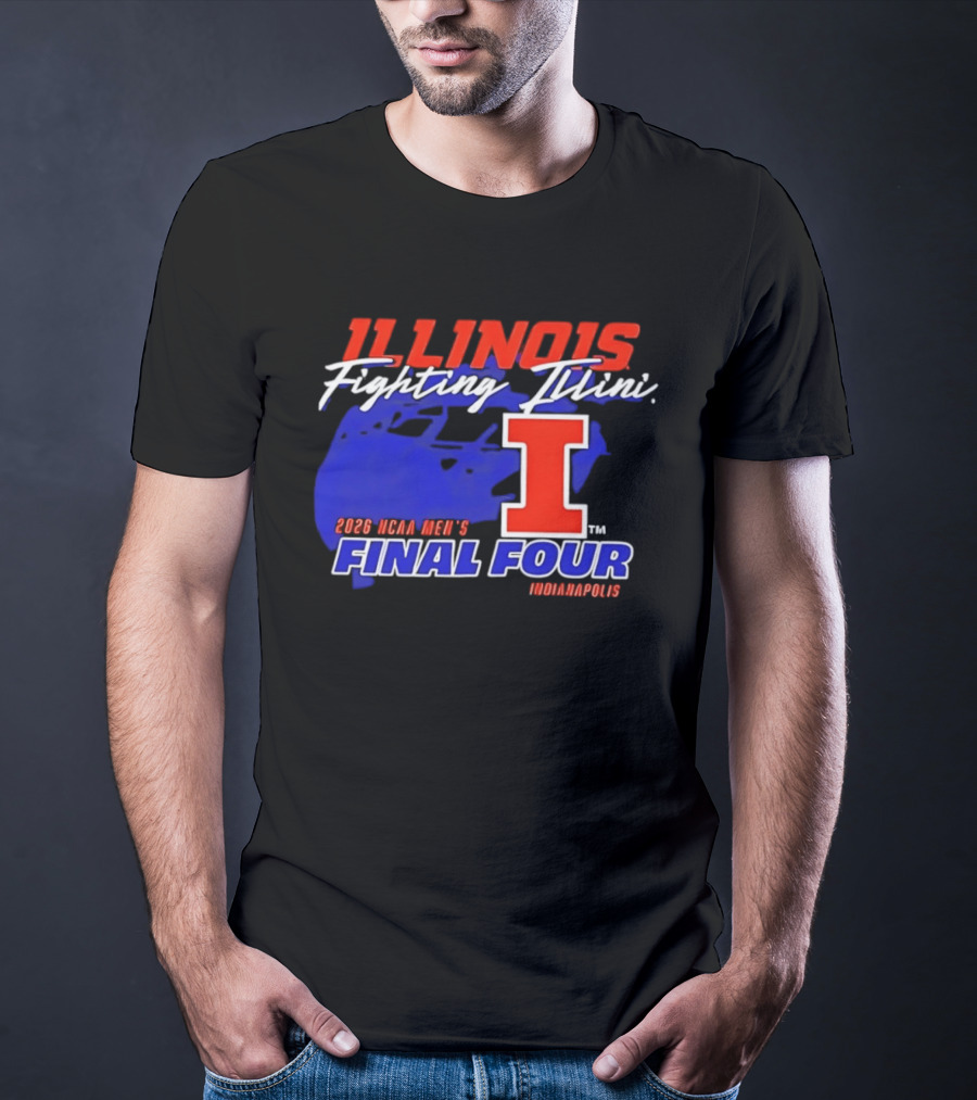 Illinois Fighting Illini 2026 NCAA Men's Final Four Indianapolis T-Shirt