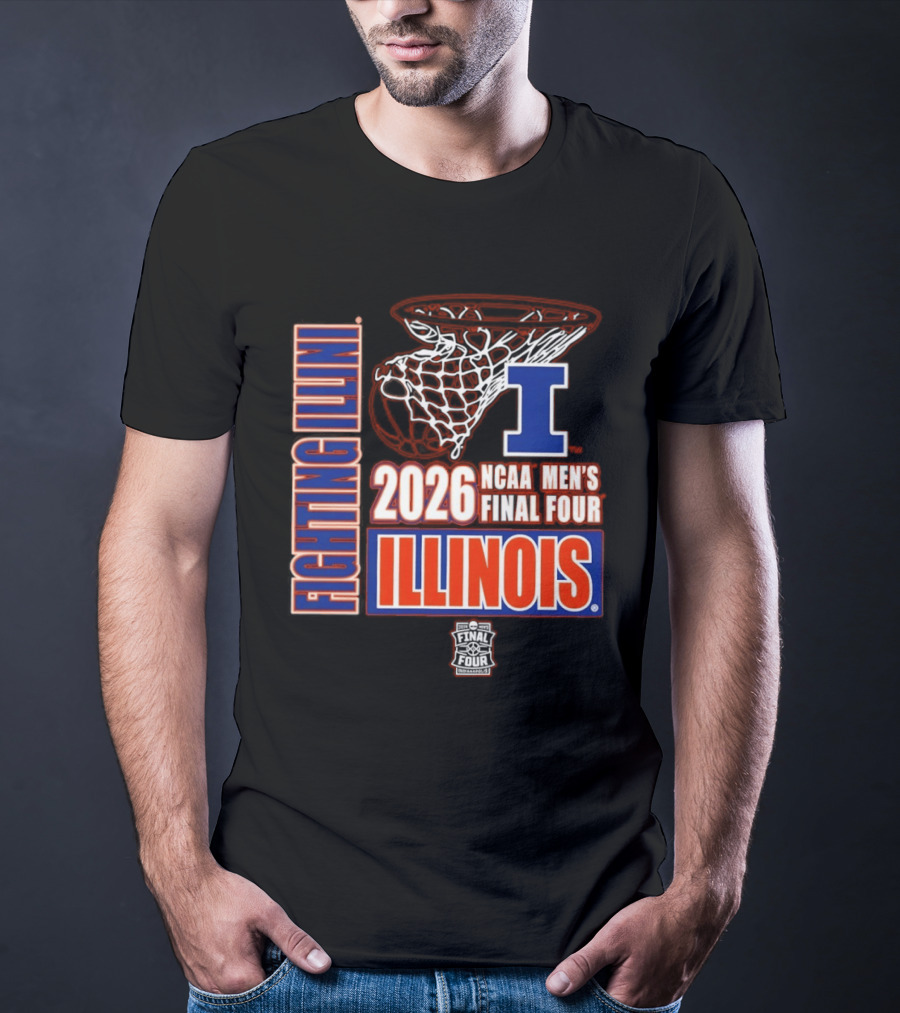 Illinois Fighting Illini 2026 NCAA Men's Final Four Basketball T-Shirt