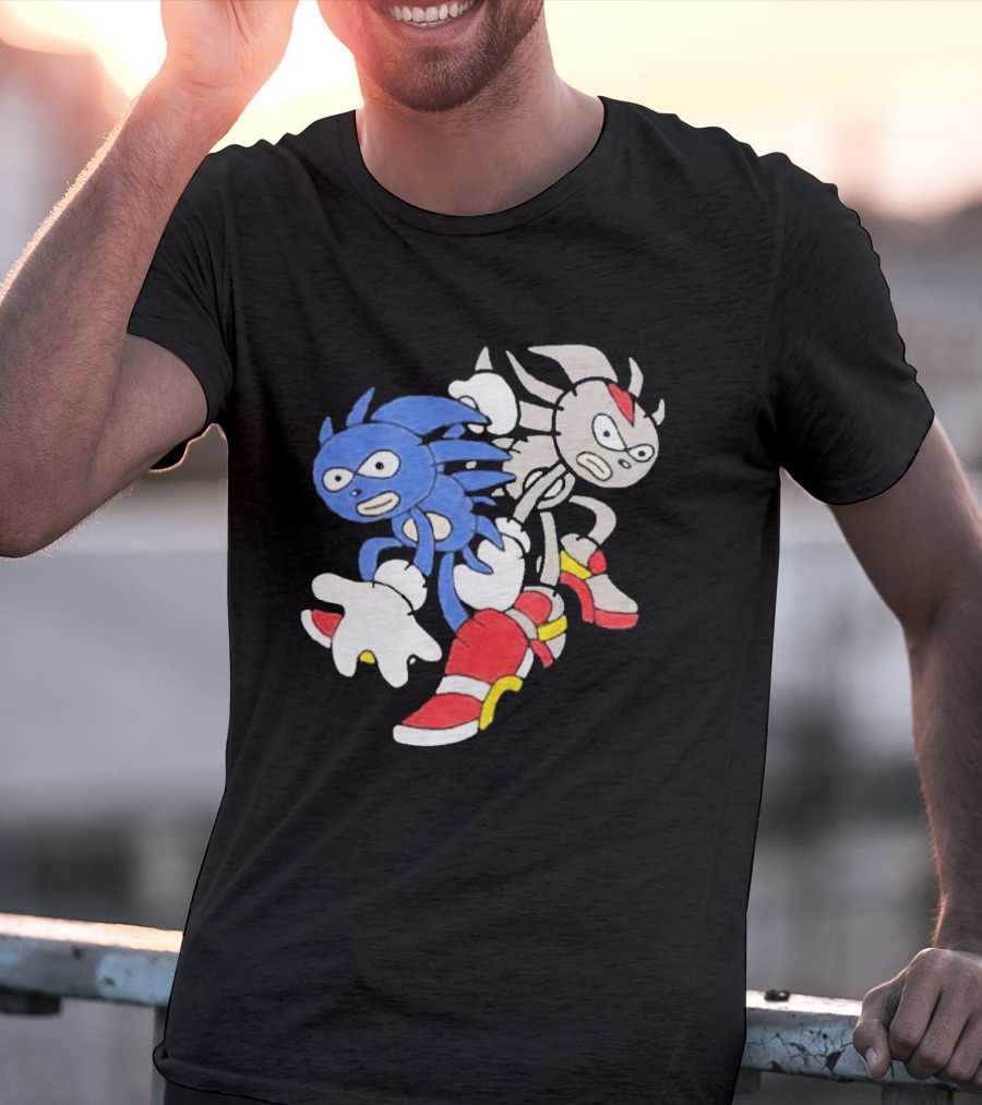 Sanic Coldsteel April Fools Meme Characters T-Shirt
