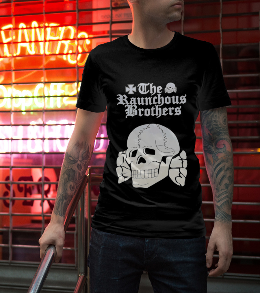 Skull The Raunchous Brothers Vintage Gothic T-Shirt
