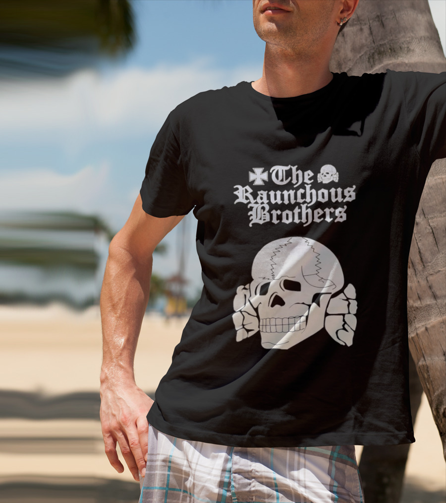 Skull The Raunchous Brothers Vintage Gothic T-Shirt