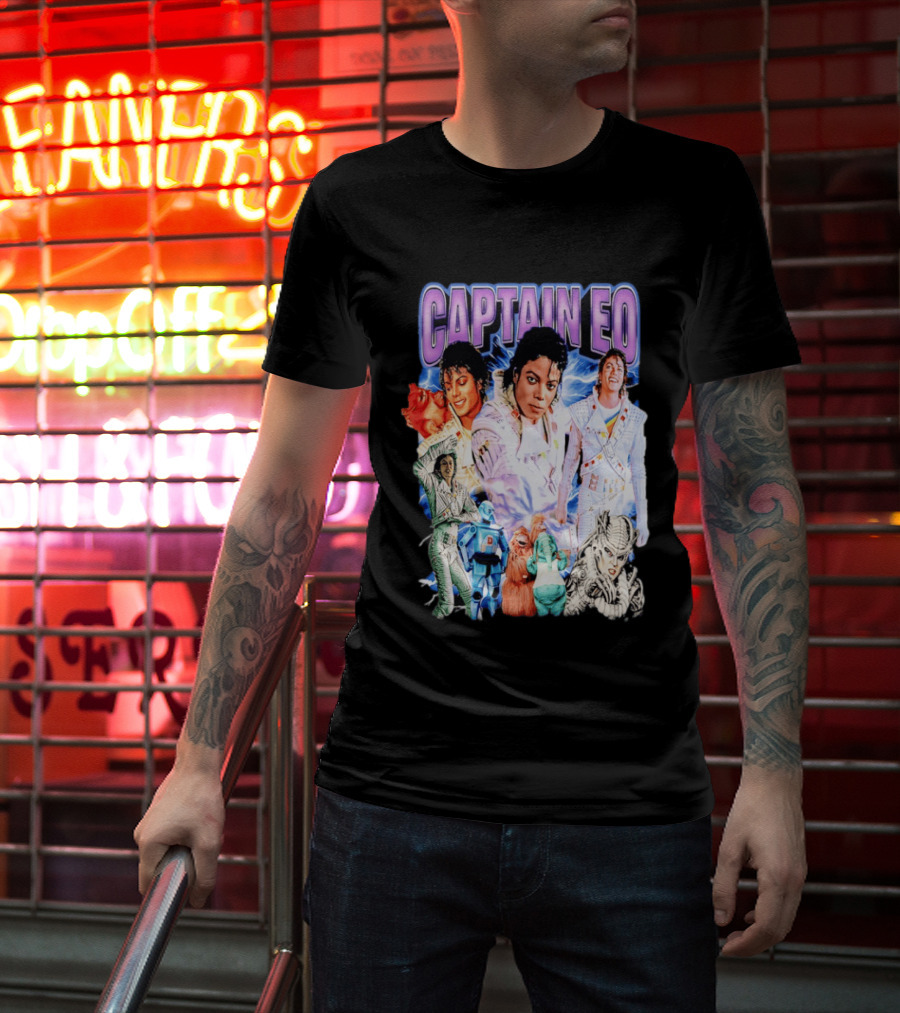 Captain EO Michael Jackson Sci Fi Adventure Cast Characters T-Shirt