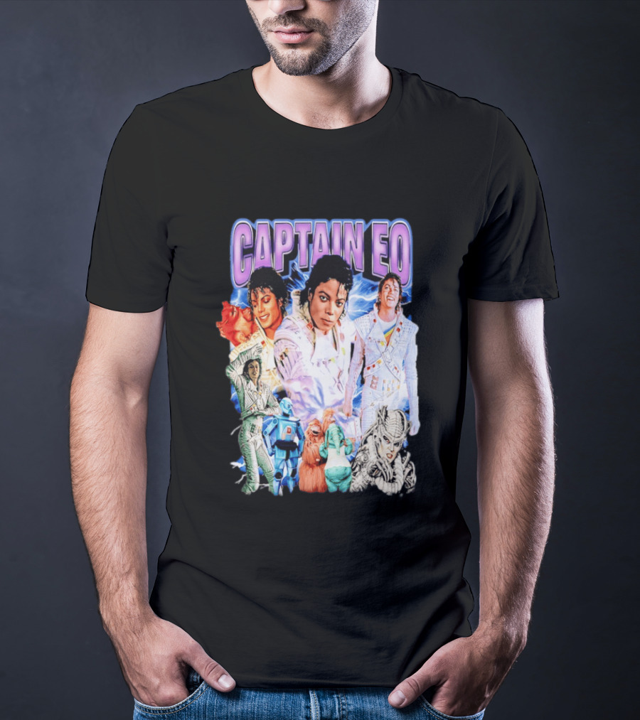 Captain EO Michael Jackson Sci Fi Adventure Cast Characters T-Shirt