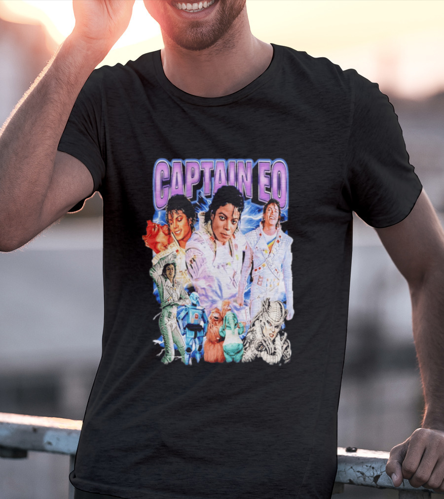 Captain EO Michael Jackson Sci Fi Adventure Cast Characters T-Shirt