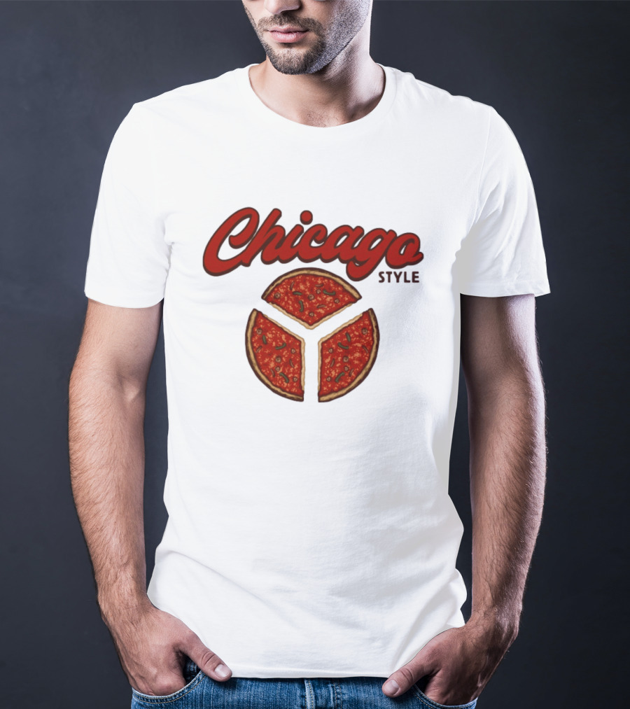 Chicago Style Deep Dish Pizza Slices T-Shirt