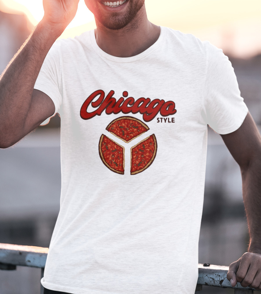 Chicago Style Deep Dish Pizza Slices T-Shirt