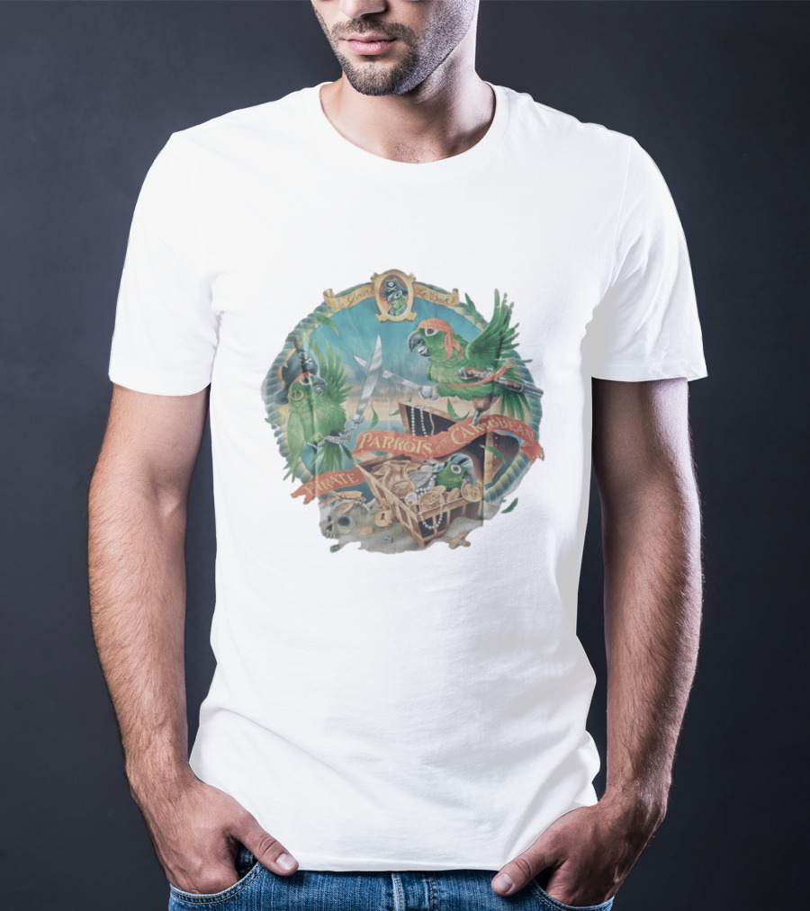 Parrots Of The Caribbean Pirate Adventure Join The Crew T-Shirt