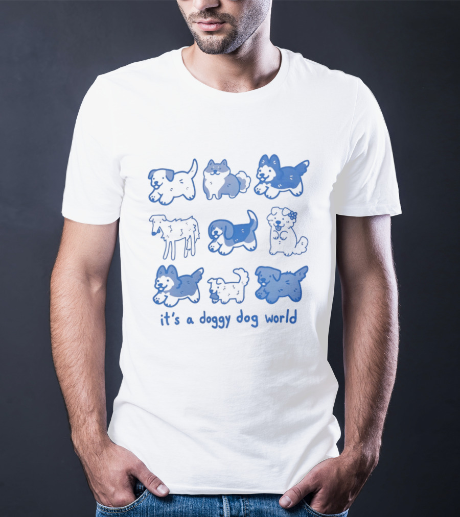 It's A Doggy Dog World Puppy T-Shirt
