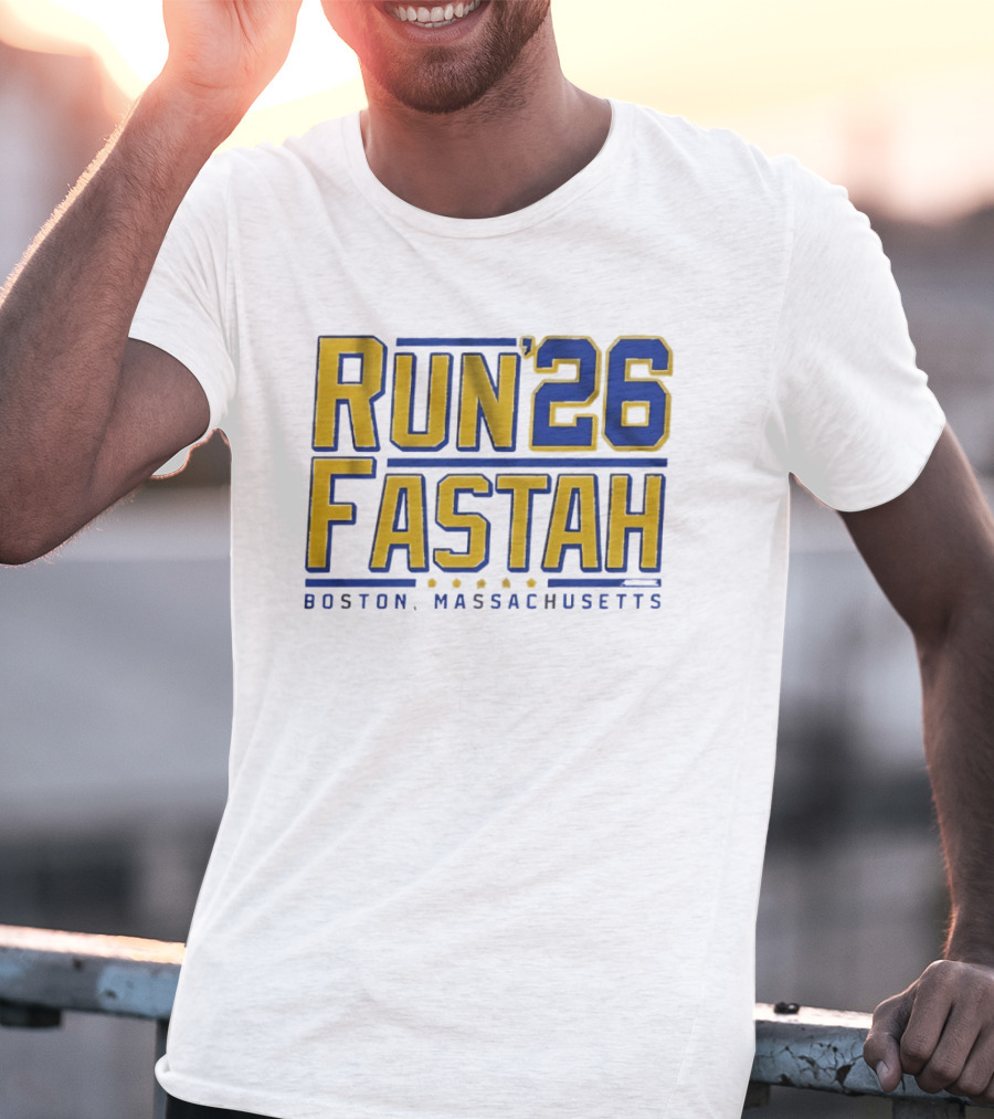 Run Fastah 26 Boston Massachusetts T-Shirt