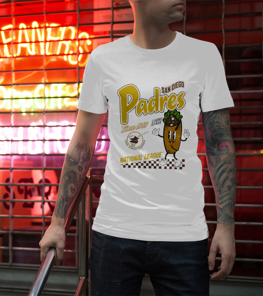 San Diego Padres Carne Asada National League Since 1969 Retro Baseball T-Shirt
