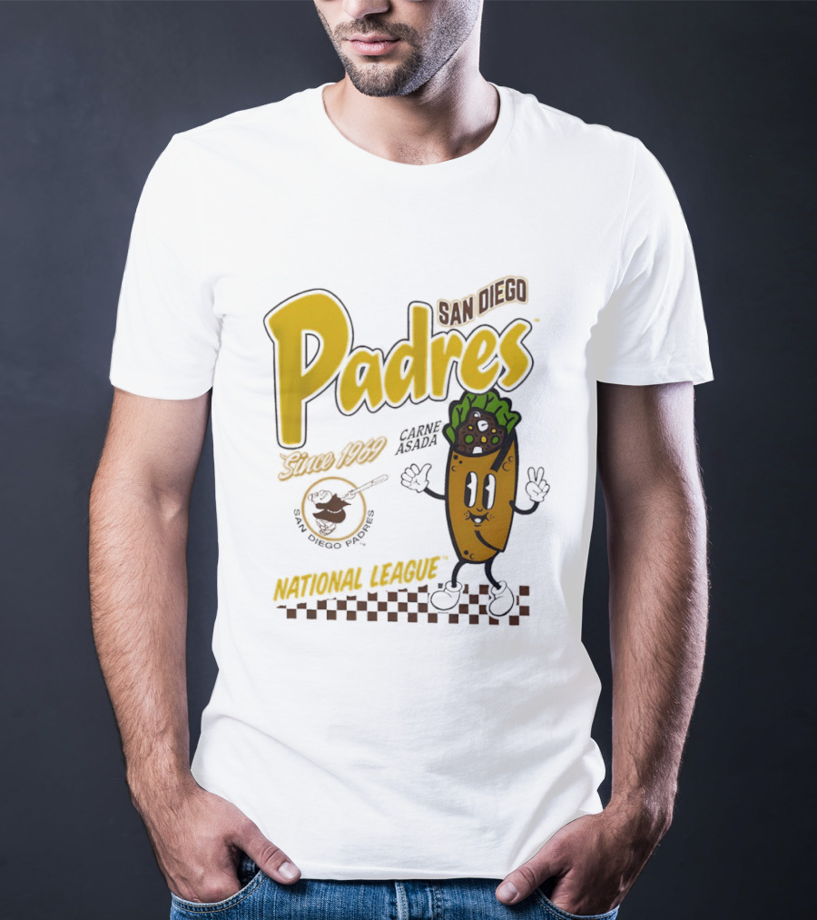 San Diego Padres Carne Asada National League Since 1969 Retro Baseball T-Shirt