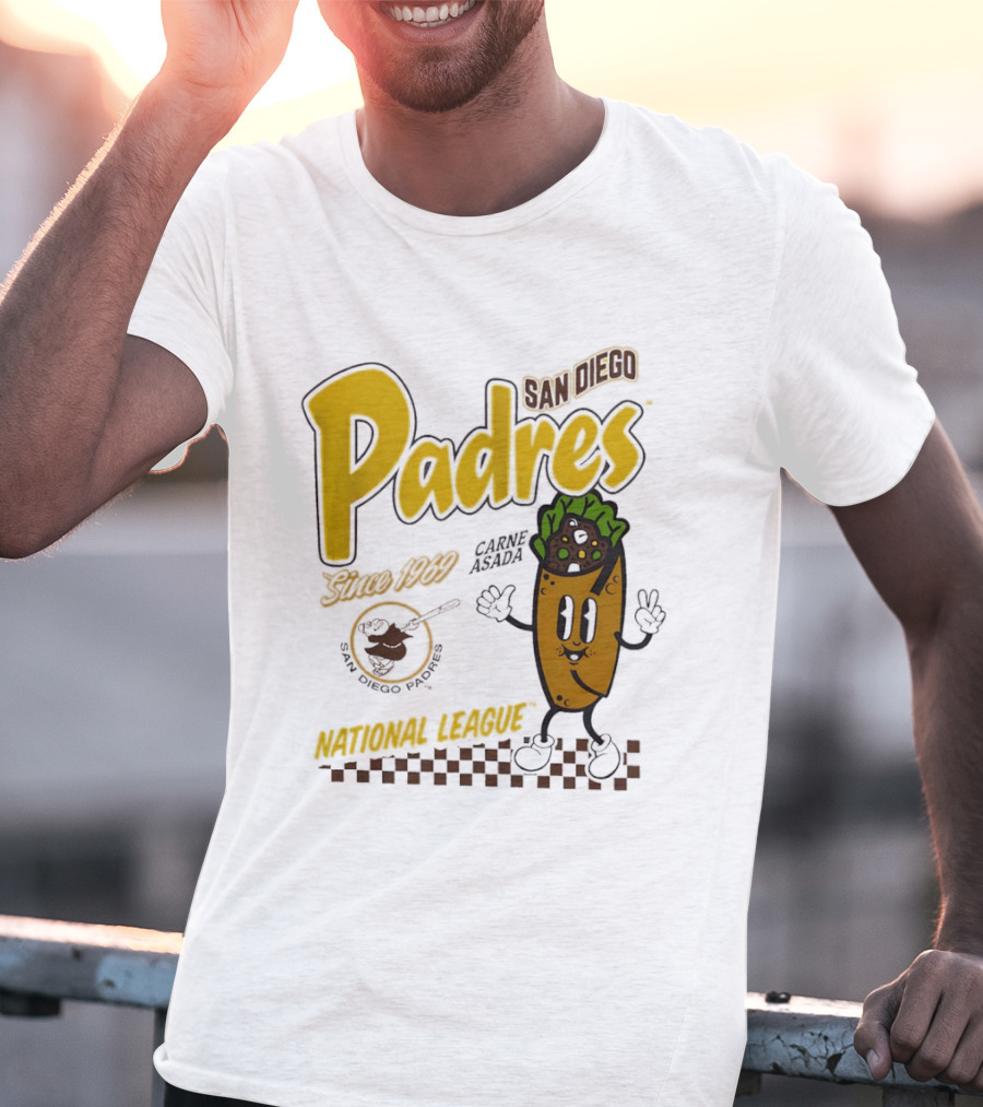 San Diego Padres Carne Asada National League Since 1969 Retro Baseball T-Shirt
