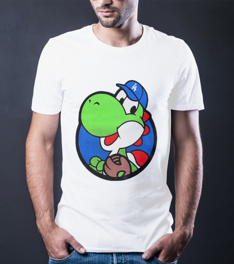 Super Mario Yoshi Los Angeles Dodgers Baseball MLB 2026 T-Shirt