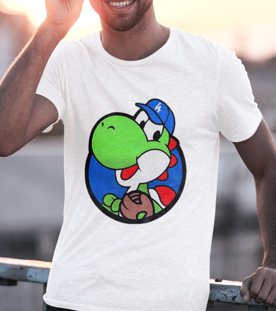 Super Mario Yoshi Los Angeles Dodgers Baseball MLB 2026 T-Shirt