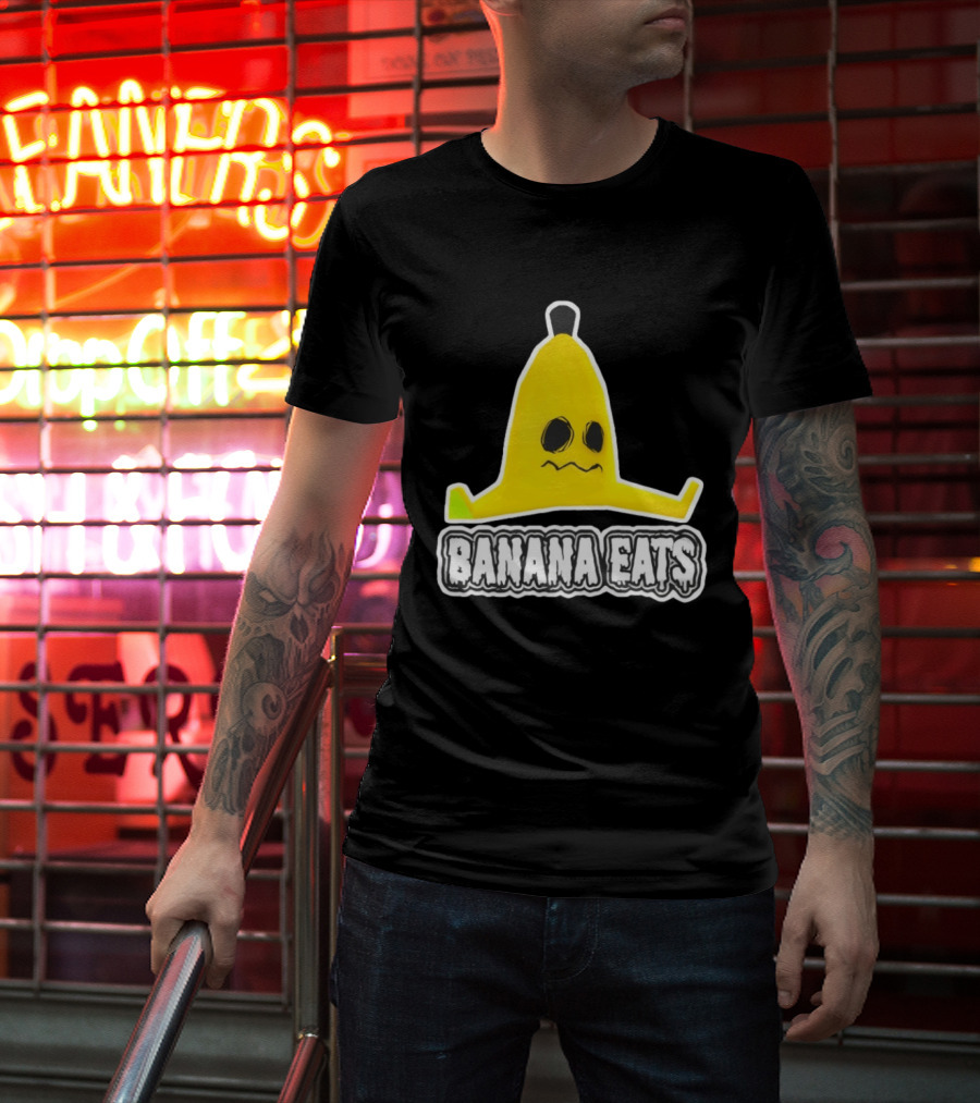 Banana Eats Game Inspired Funny Yellow T-Shirt