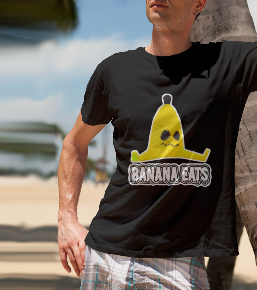 Banana Eats Game Inspired Funny Yellow T-Shirt