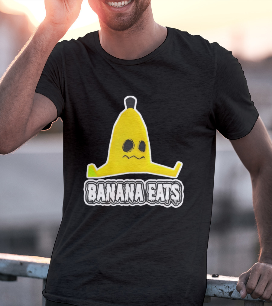 Banana Eats Game Inspired Funny Yellow T-Shirt