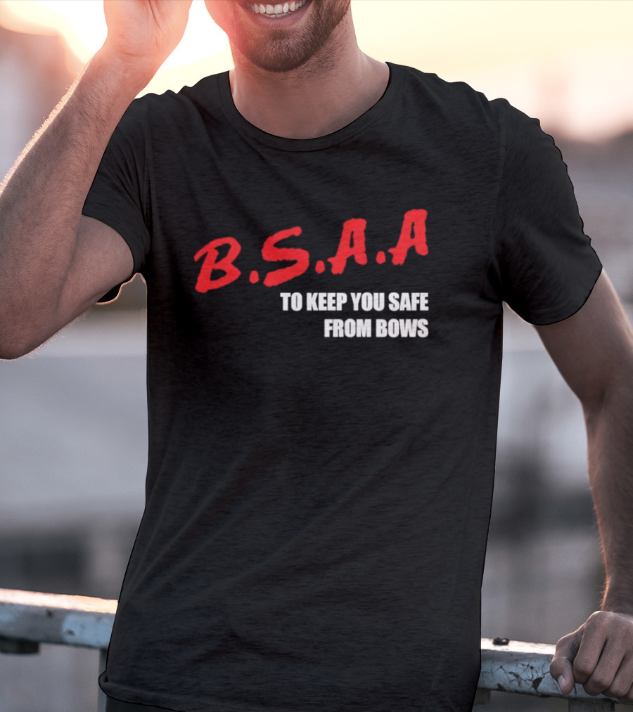 B.S.A.A. Keep You Safe From Bows Resident Evil Merch T-Shirt