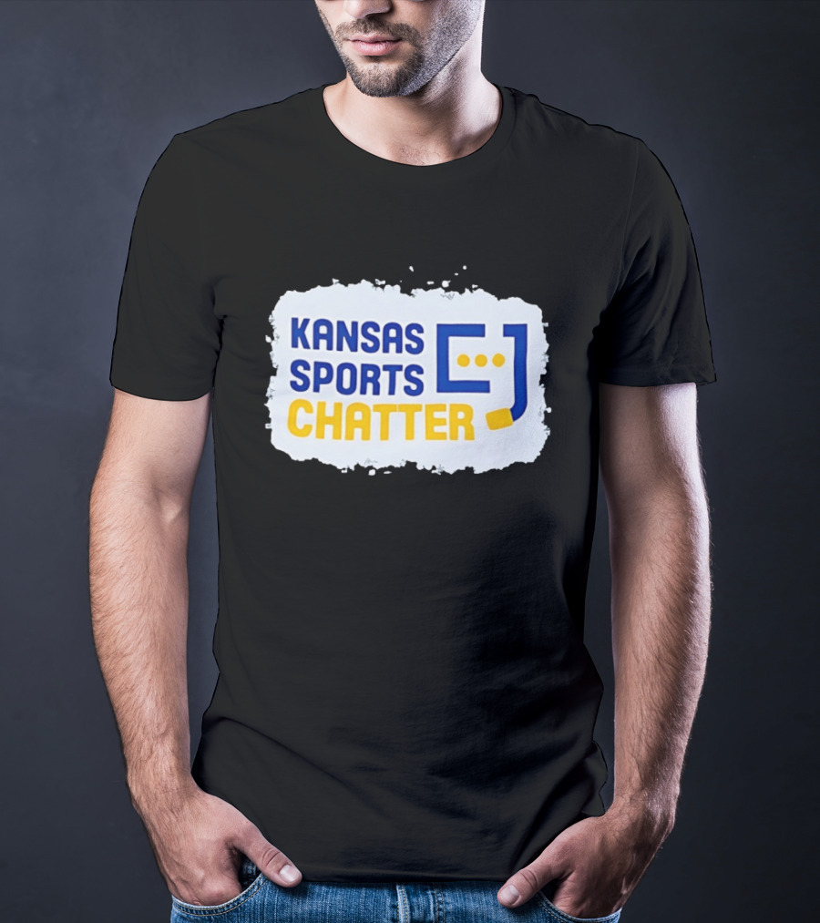 Kansas Sports Chatter Hockey Stick And Speech Bubbles T-Shirt