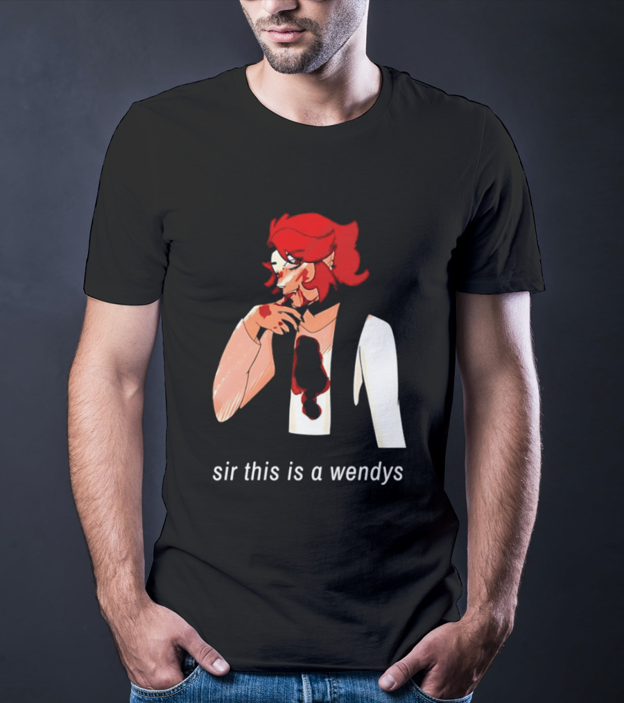 Sir This Is A Wendys Red Haired Character With White T-Shirt