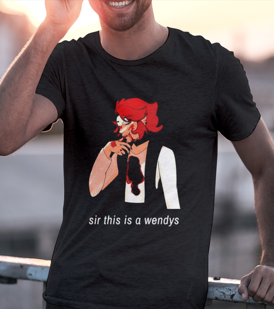 Sir This Is A Wendys Red Haired Character With White T-Shirt