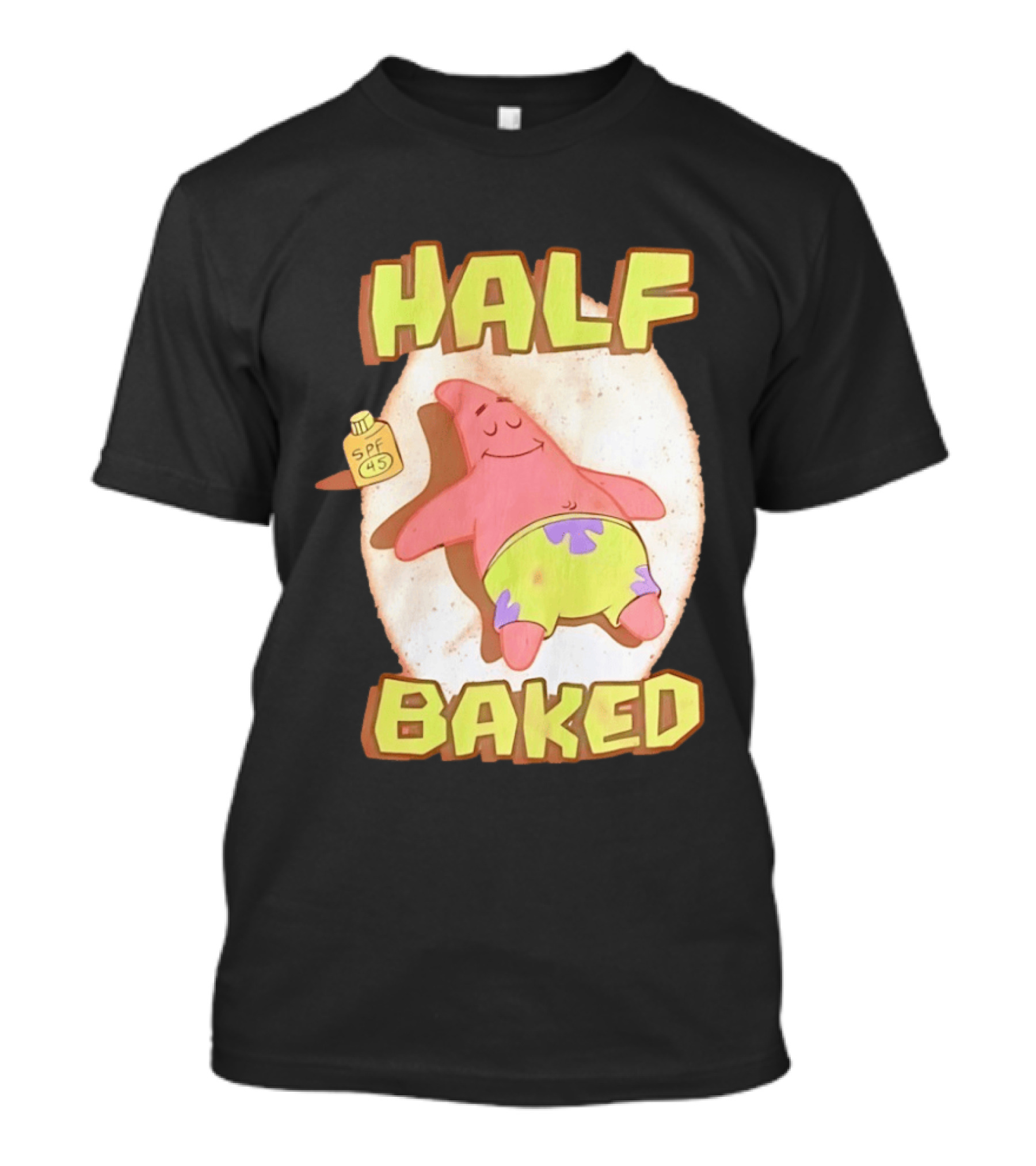 Patrick Star Half Baked SPF 45 Sunscreen Relaxation T-Shirt