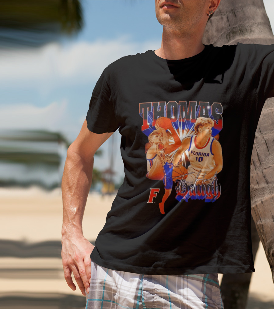 Thomas Haugh Florida Basketball Collage F. 10 T-Shirt