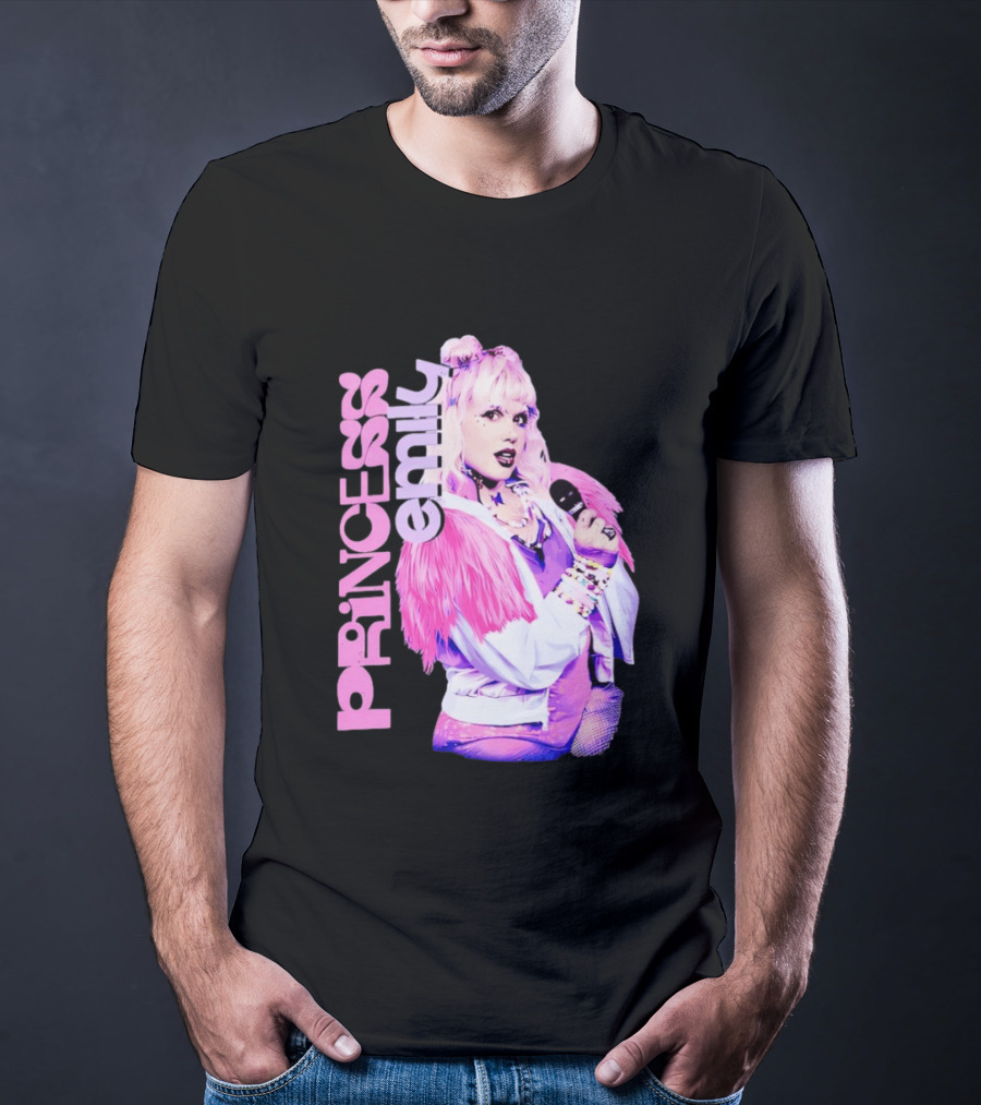 Princess Emily Pop Star Style Microphone Fashion T-Shirt