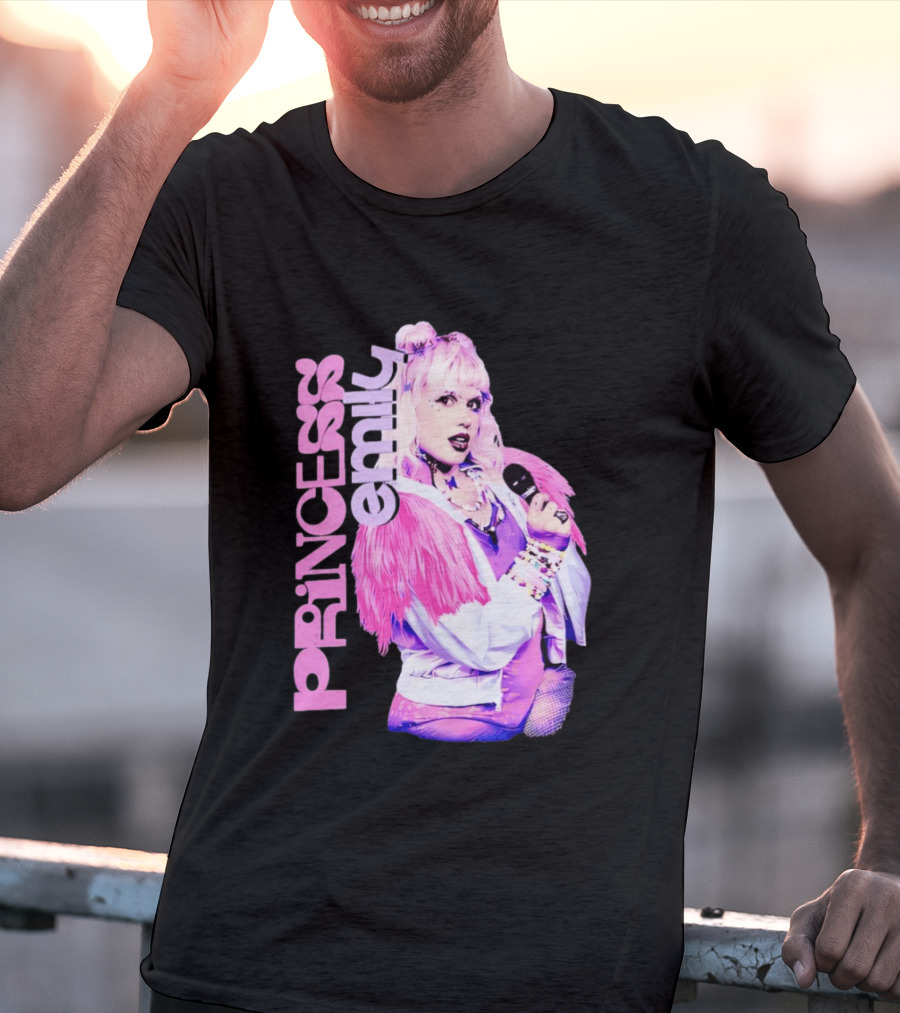 Princess Emily Pop Star Style Microphone Fashion T-Shirt